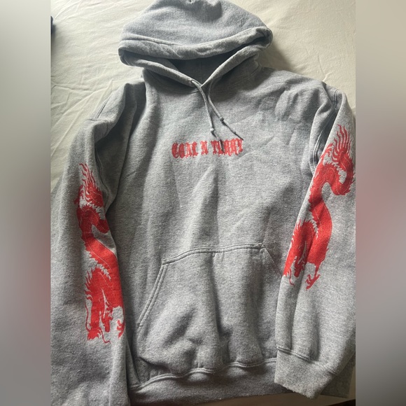 coal n terry grey and orange dragon hoodie - Picture 3 of 3